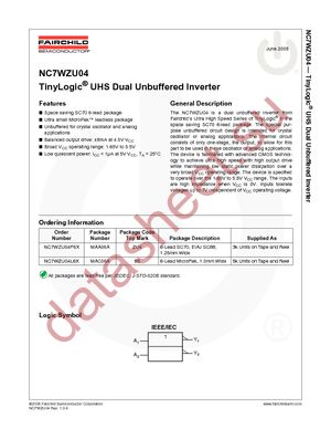 NC7WZU04P6X_F065 datasheet  